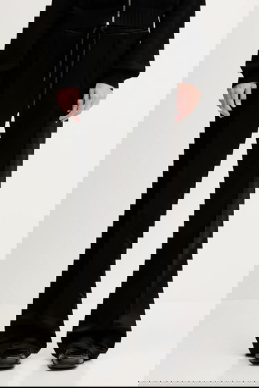 Byxor JW Anderson JW Anderson Drawstring Waist High-Waist Wide-Leg Pants Svart | TR0399.PG1693.999, 0