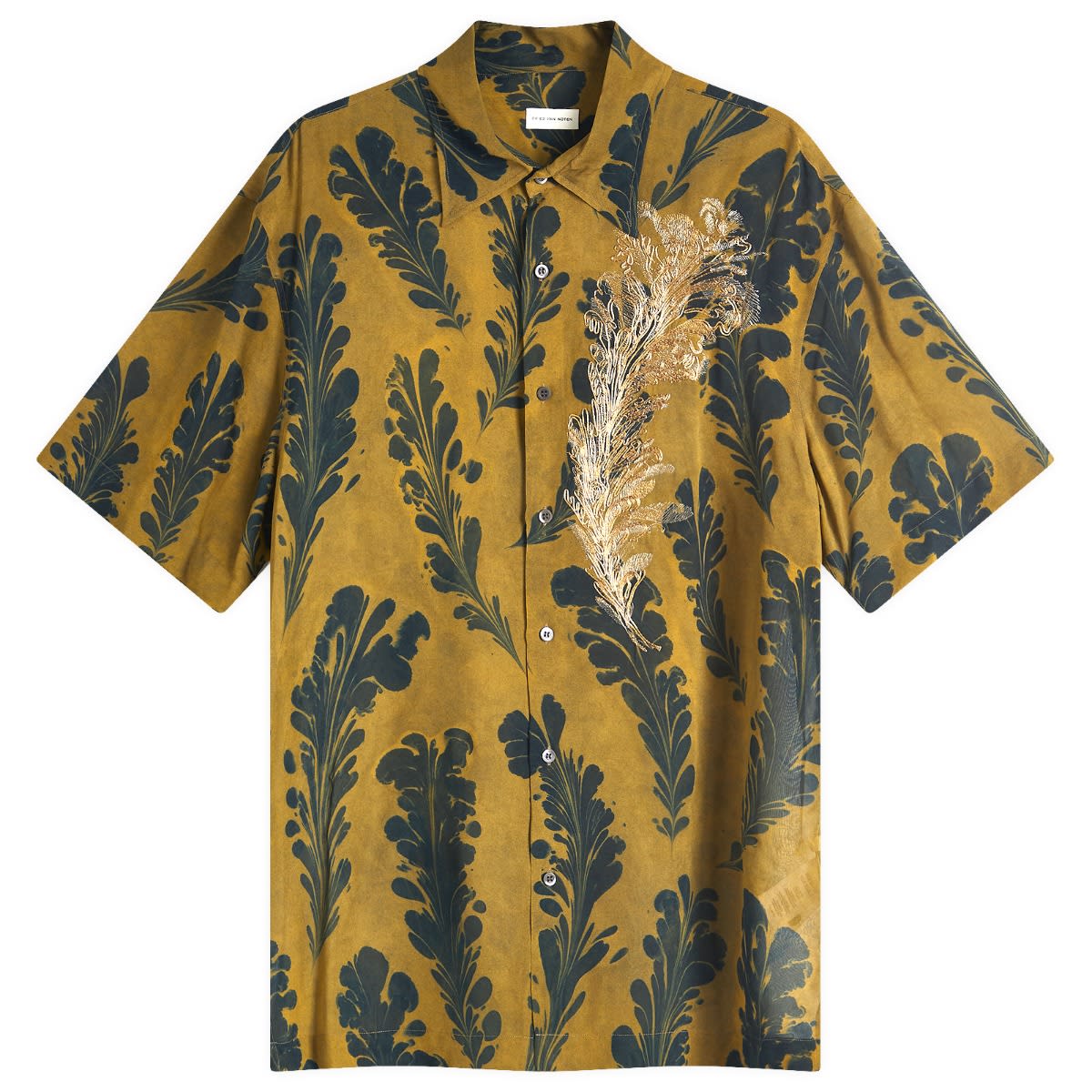 Skjorta Dries Van Noten Dries Van Noten Cassidye Vacation Shirt, Size Large Brun | 251-020751-1004-205, 1