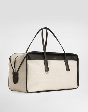 Handväska Dolce & Gabbana Dolce & Gabbana Atene Calfskin & Canvas Handbag Beige | BM2508AG4408S469, 2