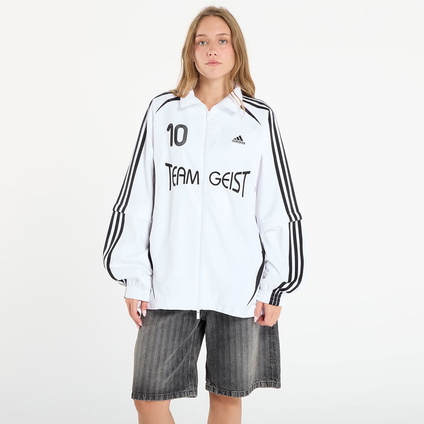 Jacka adidas Originals Adilenium Season 4 Teamgeist Oversized Track Jacket Vit | KE7570