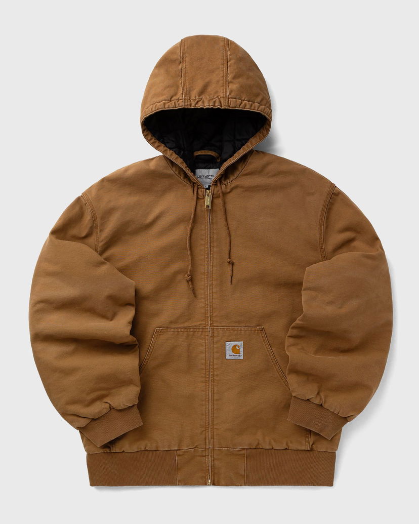Jacka Carhartt WIP OG Active Hooded Canvas Full Zip Jacket Brun | I035891-HZ.4O