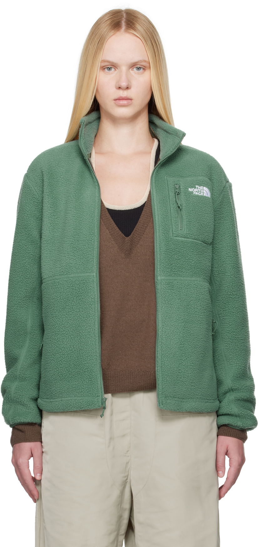 Jacka The North Face Yumiori Full-Zip Fleece Jacket Grön | NF0A8842