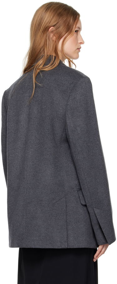 Jacka TOTEME Straight Wool Blazer Grå | 244-WRZ0045-FB0283, 2