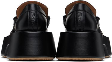 Kläder JW Anderson JW Anderson Leather Platform Loafers Svart | FW0169-LA0020, 1