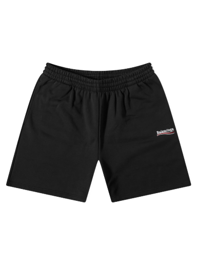 Shorts Balenciaga Political Campaign Sweat Short Svart | 676137-TKVI9-1070