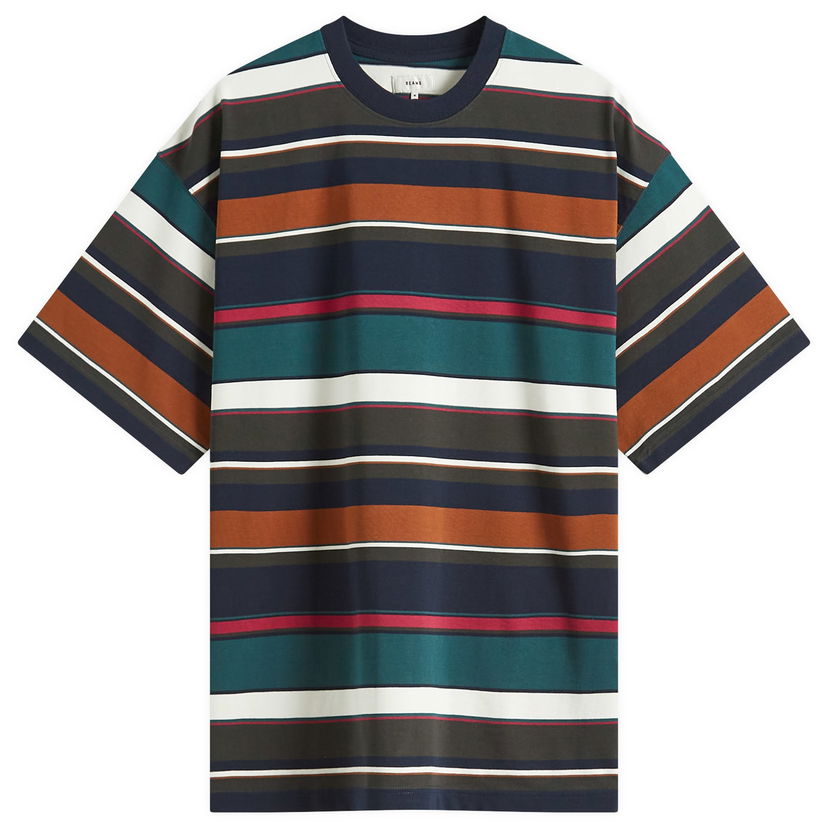 T-shirt BEAMS BEAMS Multi Stripe T-Shirt, Size Large Flerfärgad | 1104-1340-803-79