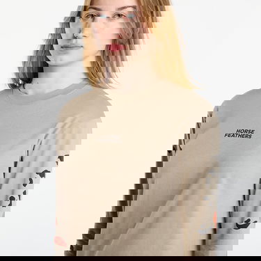 T-shirt Horsefeathers Long-Sleeve Top Reiko Beige | SW958A, 1