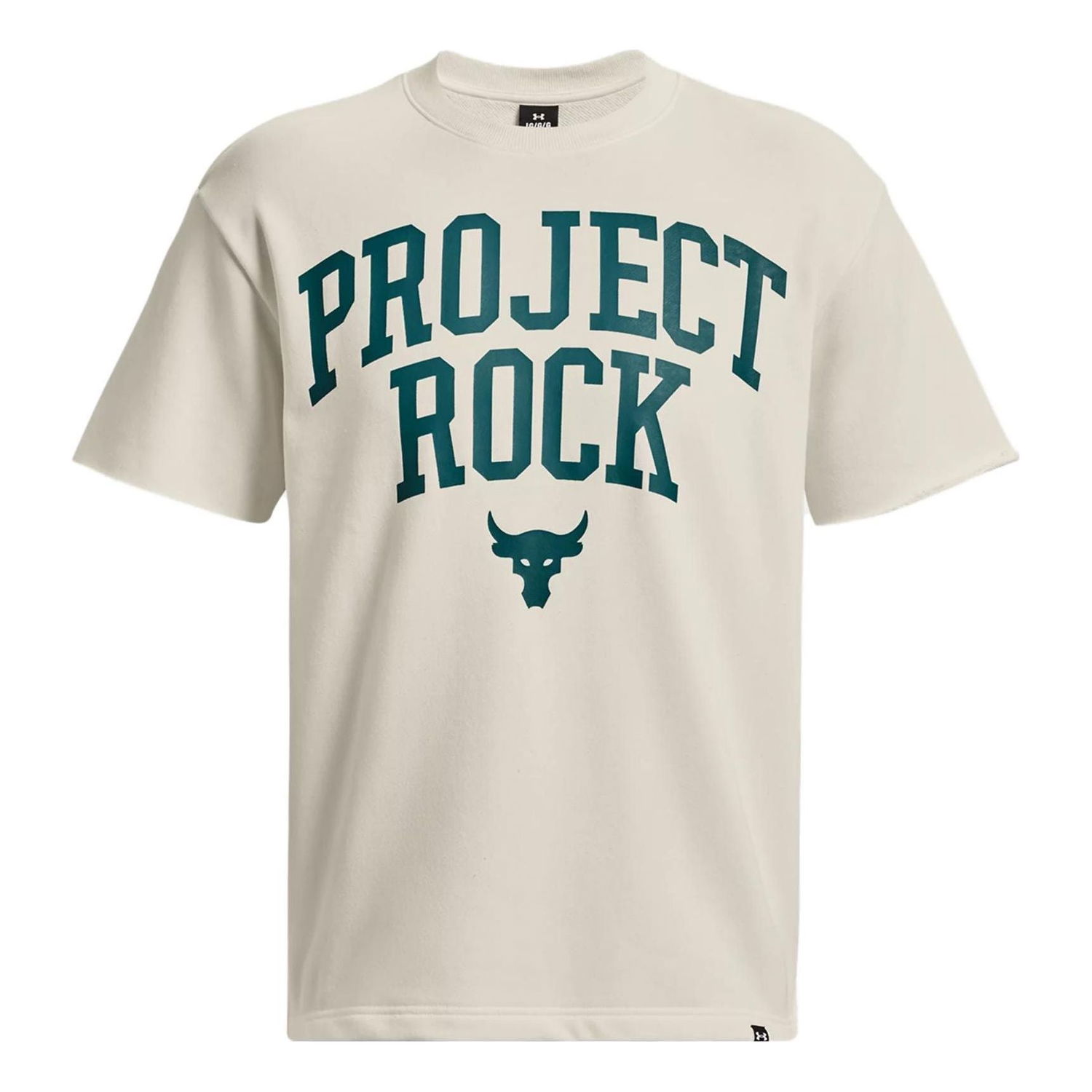 T-shirt Under Armour Project Rock Heavyweight Terry Short Sleeve T-Shirt Beige | 1377435-130, 0