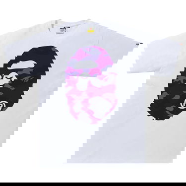 T-shirt BAPE Color Camo Big Ape Head Tee Vit | 1G30 110 027 WHITE PURPLE, 1