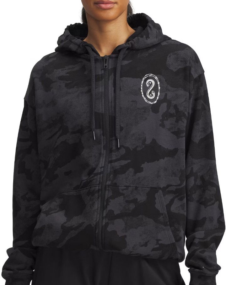 Sweatshirt Under Armour Project Rock Heavyweight Full Zip Hoodie Svart | 1389708-001