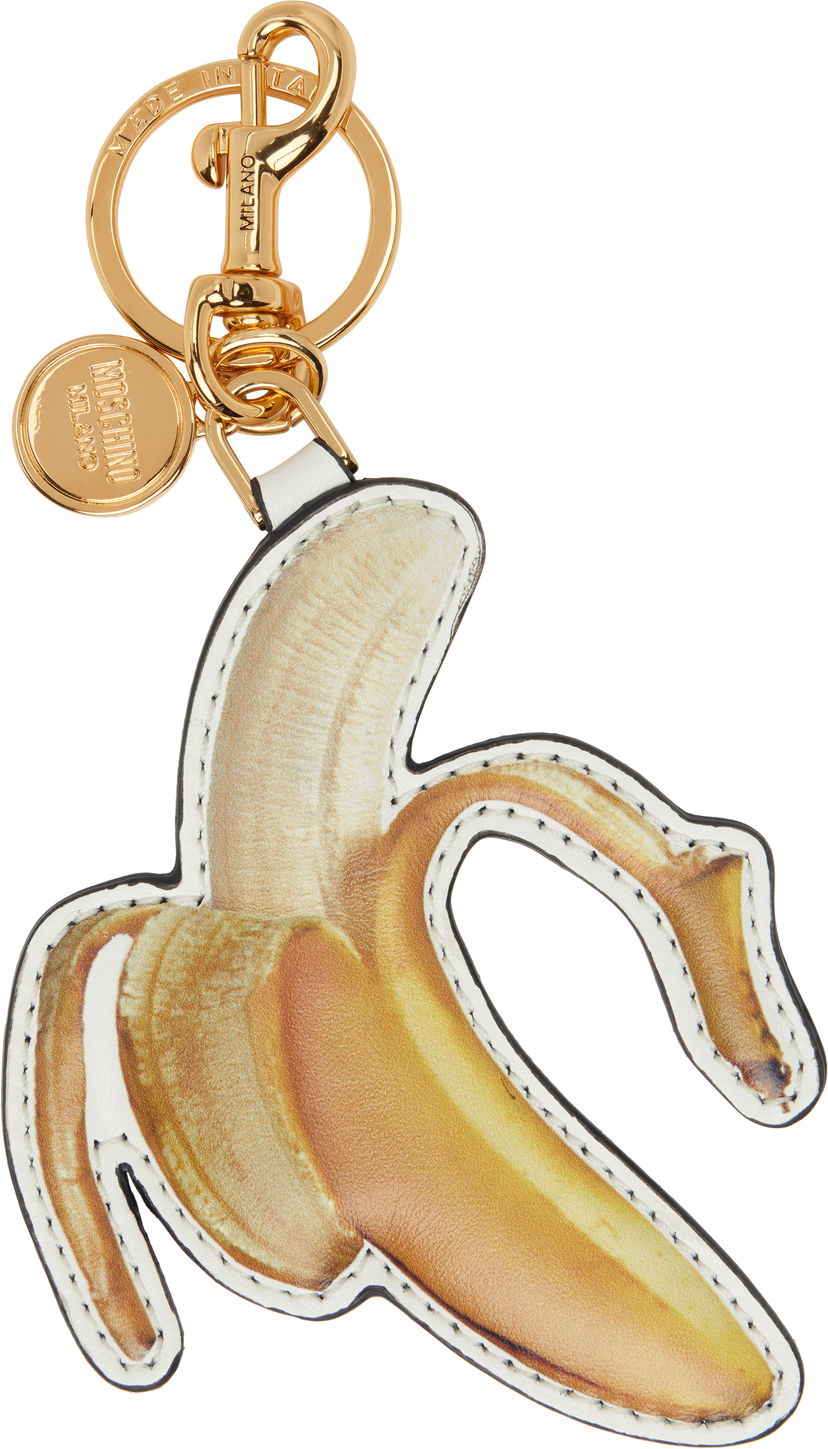 Nyckelringar Moschino Moschino Banana Shaped Keychain Gul | MC5401PP1M 251MOOL1 10B