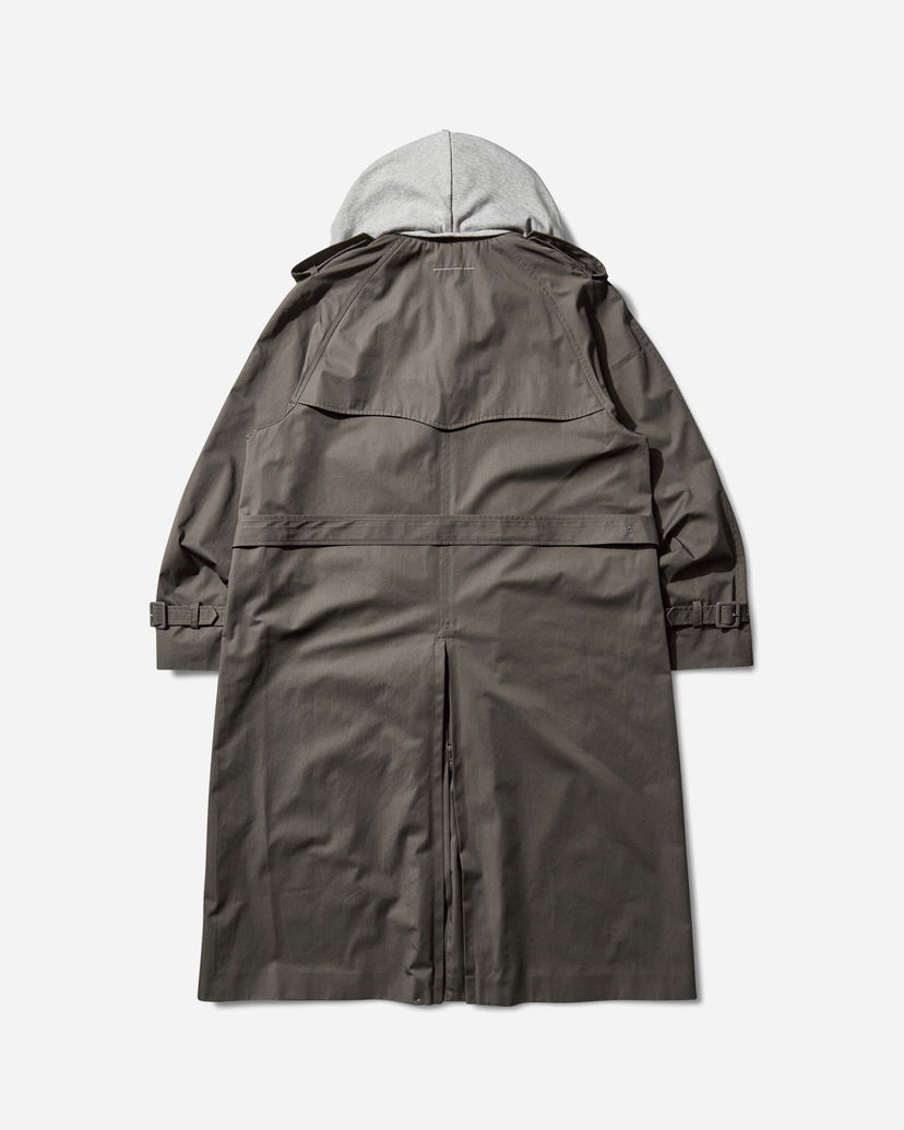 Trenchcoat Maison Margiela Hooded Trench Coat Grå | SH0AH0005 860