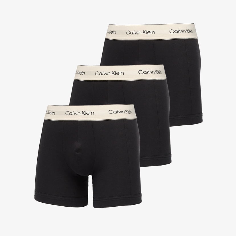 Boxare CALVIN KLEIN Boxerky Boxer Brief 3-Pack Black Svart | LV00NB4447 UB1