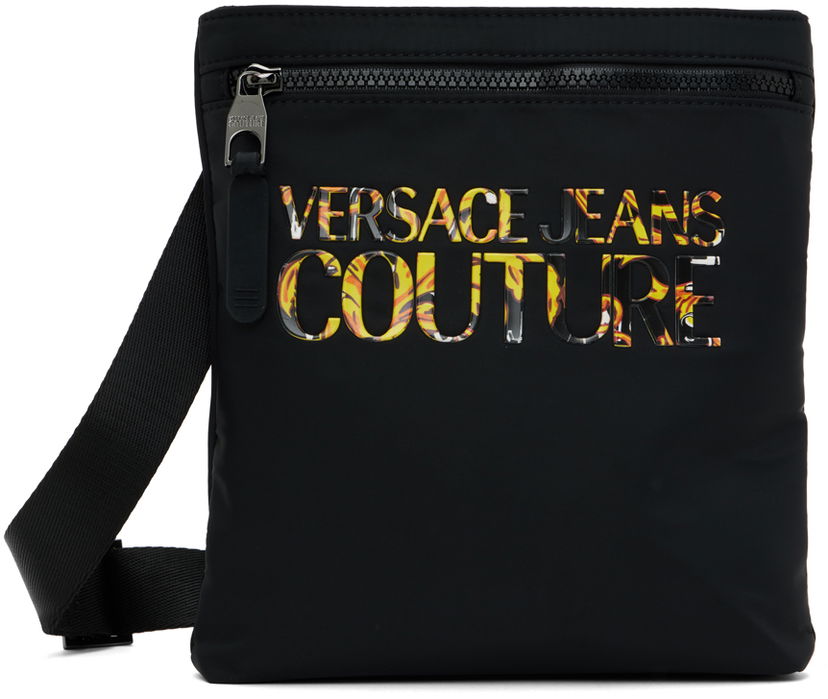 Axelväska Versace Versace Jeans Couture Logo Reporter Bag Svart | E74YA4B94 EZS394