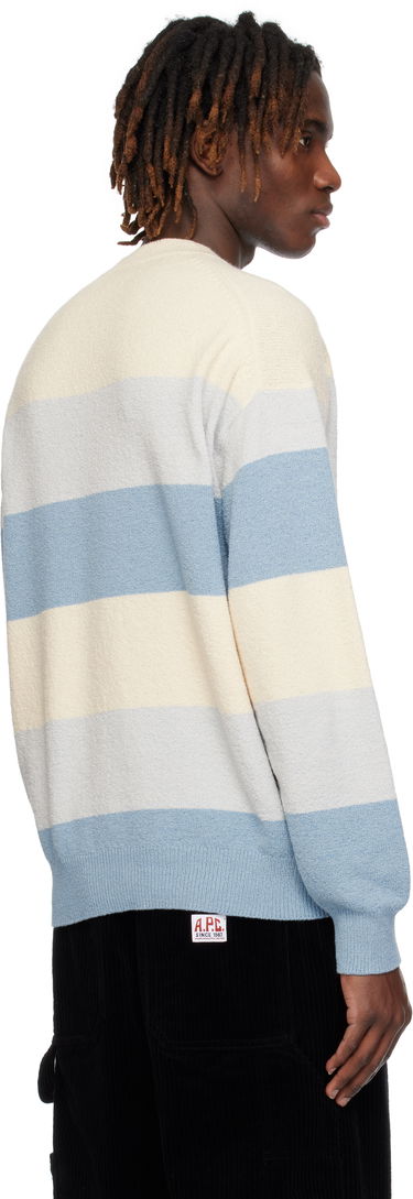 Sweater KENZO Kenzo Paris Embroidered Striped Sweater Blå | FF55PU7063CC, 2