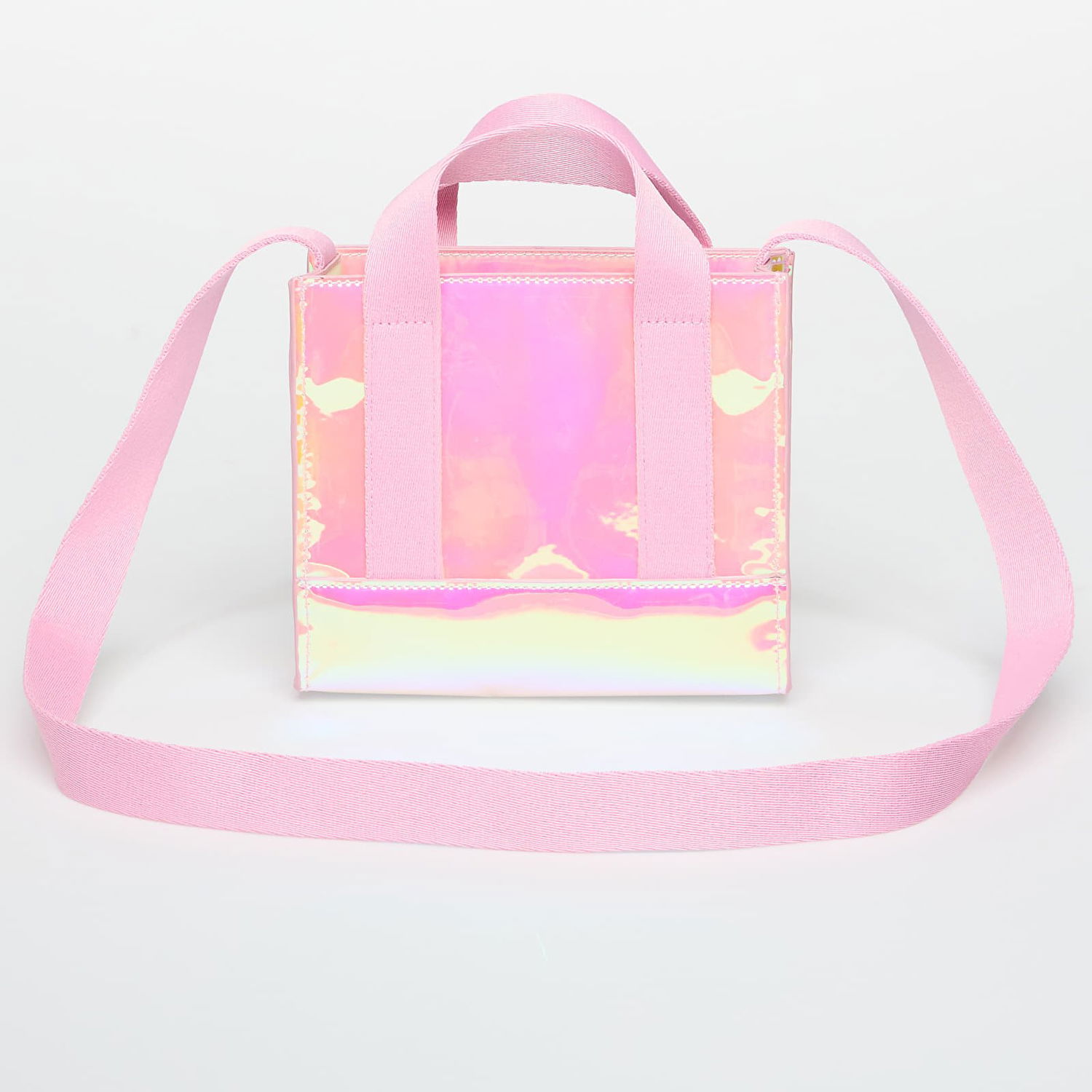 Tygpåse Palm Angels Iridescent Mini Tote Rosa | PGNA003F25FAB0018110, 1