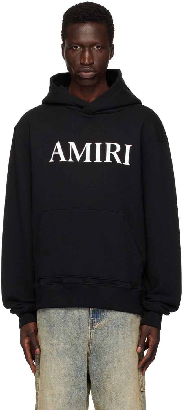 Sweatshirt AMIRI Black Core Logo Hoodie Svart | AMJYHD1049, 0