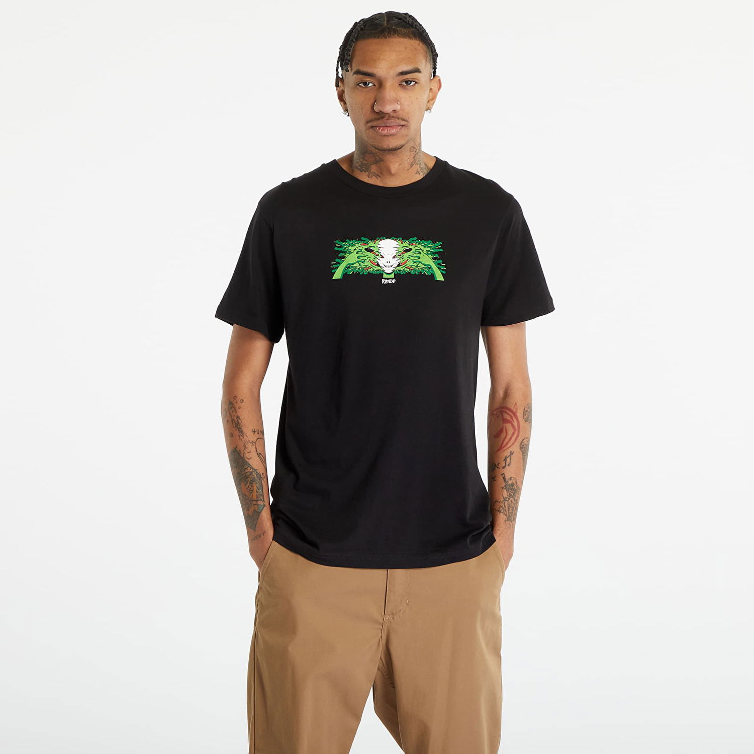 T-shirt RIPNDIP Skull Face Tee Svart | RND9957, 0
