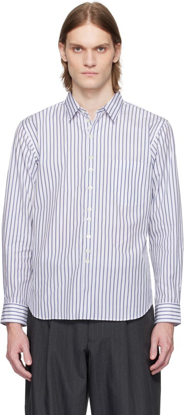 Skjorta Comme des Garçons Homme Deux Striped Shirt Vit | DO-B030-051, 0