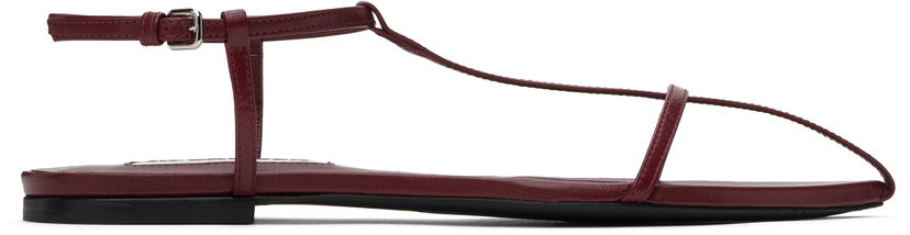 Sneakers och skor Jil Sander Jil Sander Pointed Toe Thong Sandals Bourgogne | J15WP0081_P8226
