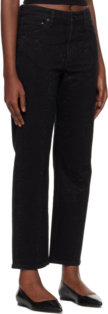 Jeans rag & bone rag & bone Harlow Straight Jeans Svart | WDD24F2956FMSI, 1