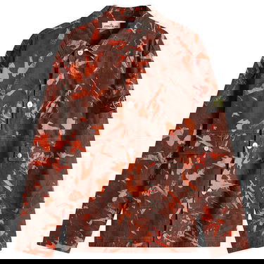 Jacka Stone Island Scan Camo Ripstop-OVD Shirt Jacket, Size Large Orange | K1S151200026-V0029, 0