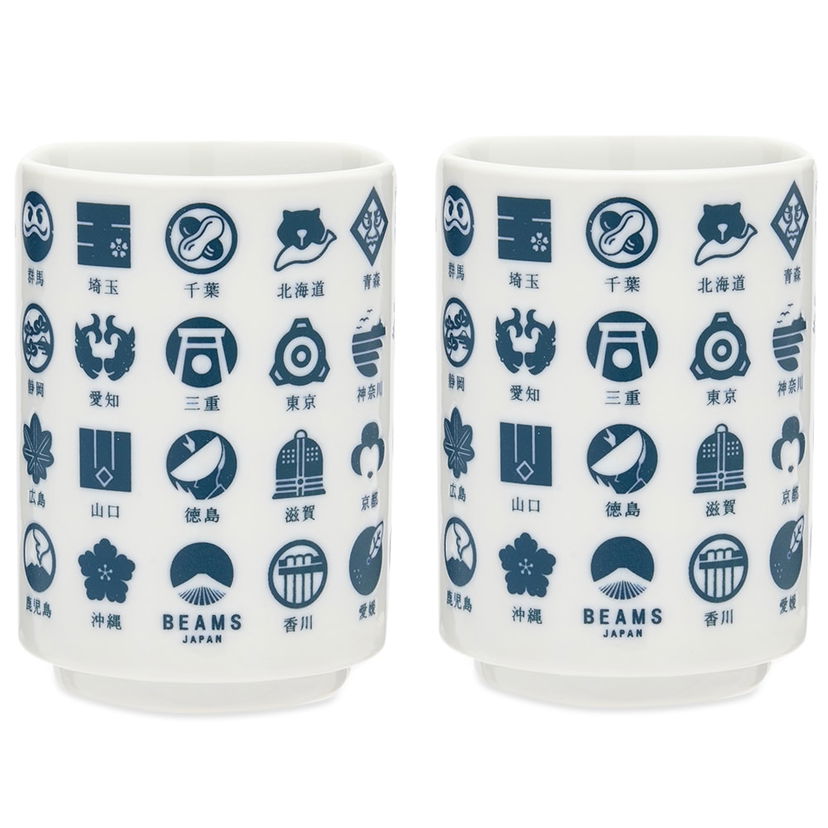 Heminredning BEAMS BEAMS JAPAN Todofuken Ceramic Cup Set Vit | 56710390950-78
