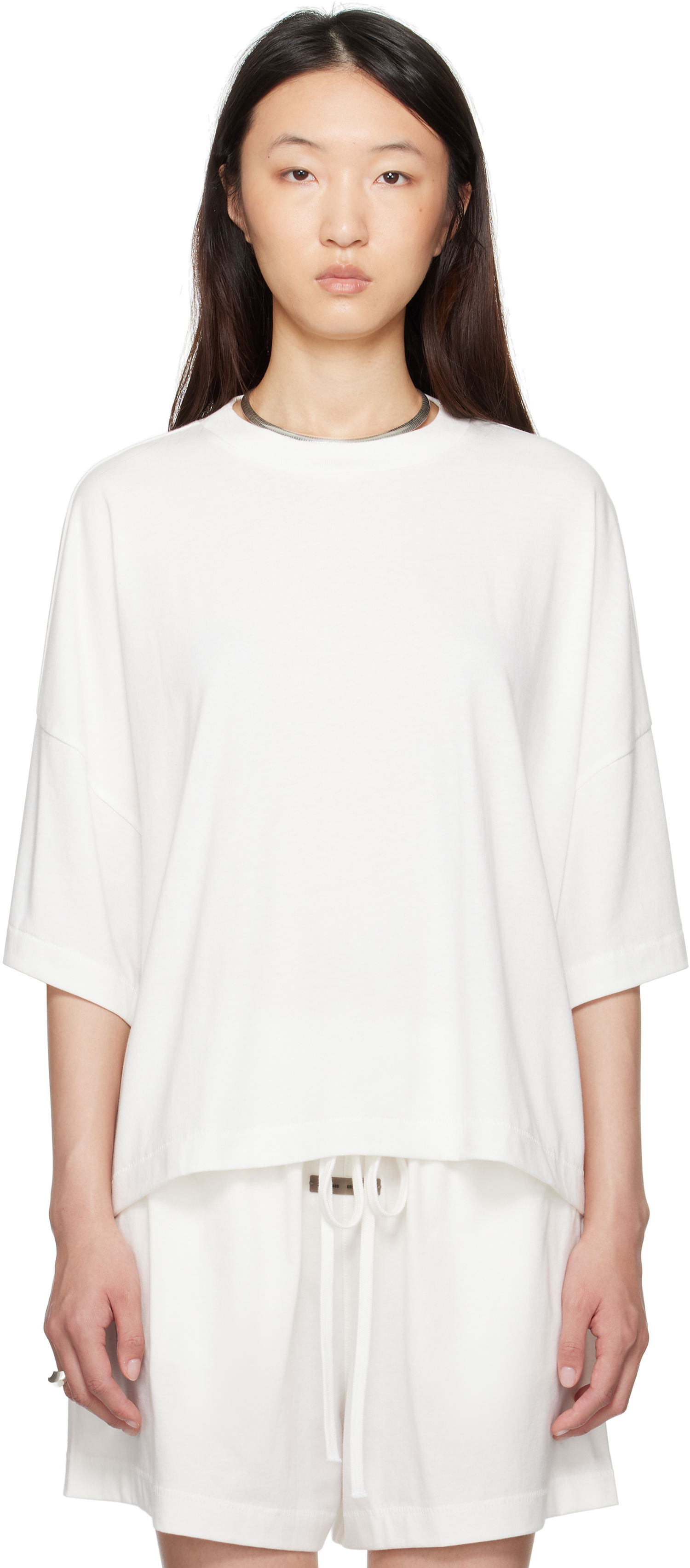 T-shirt Fear of God Fear of God ESSENTIALS Boxy T-Shirt Vit | 125SP255894FW, 0
