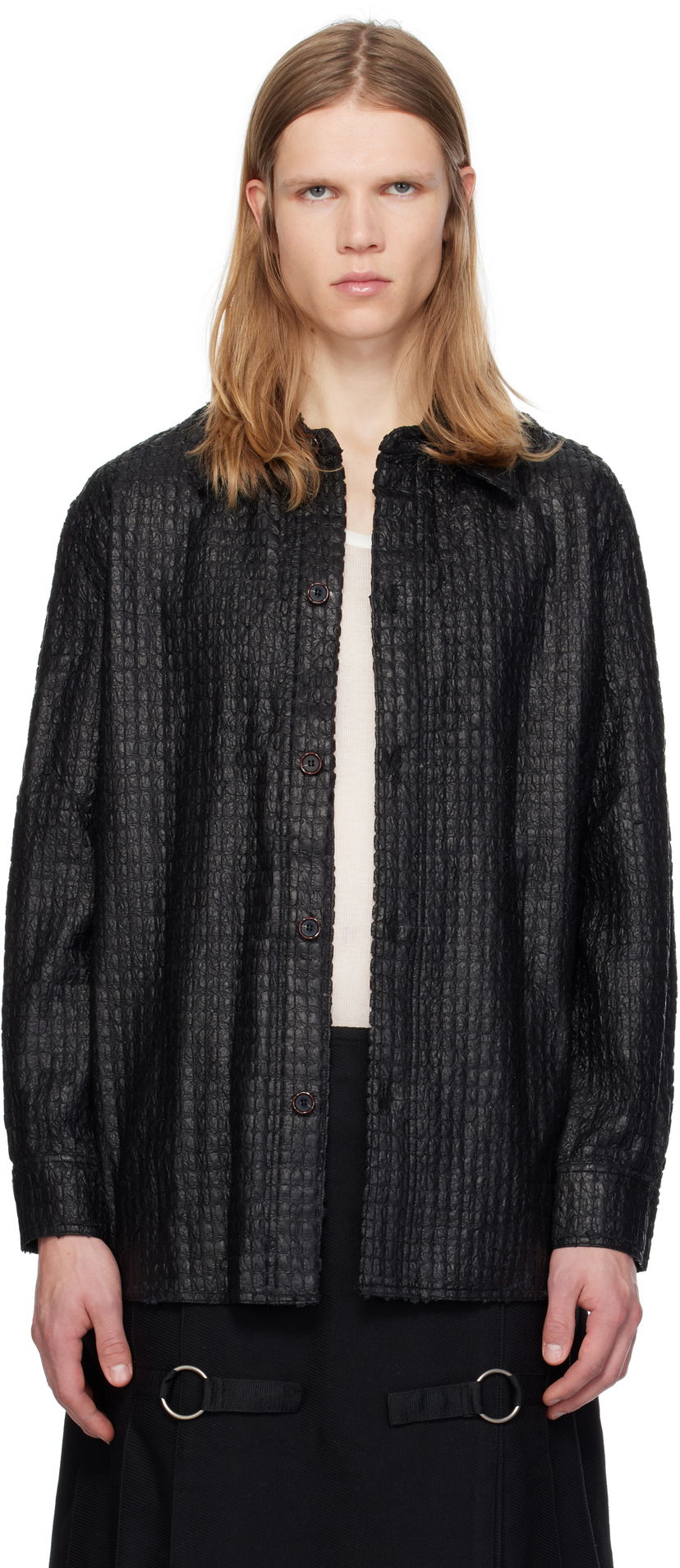 Skjorta Andersson Bell Long Shirt Svart | atb1135m