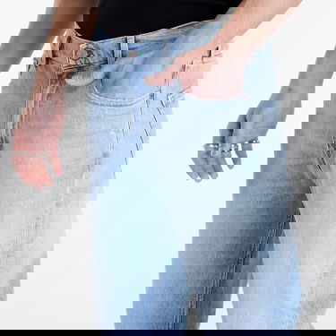 Byxor och jeans Tommy Hilfiger Tommy Jeans Dad Jean Regular Tapered B Blå | DM0DM18718 1AB, 2