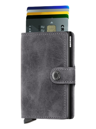 Plånbok Secrid Miniwallet Vintage Grå | MV-Grey-Black