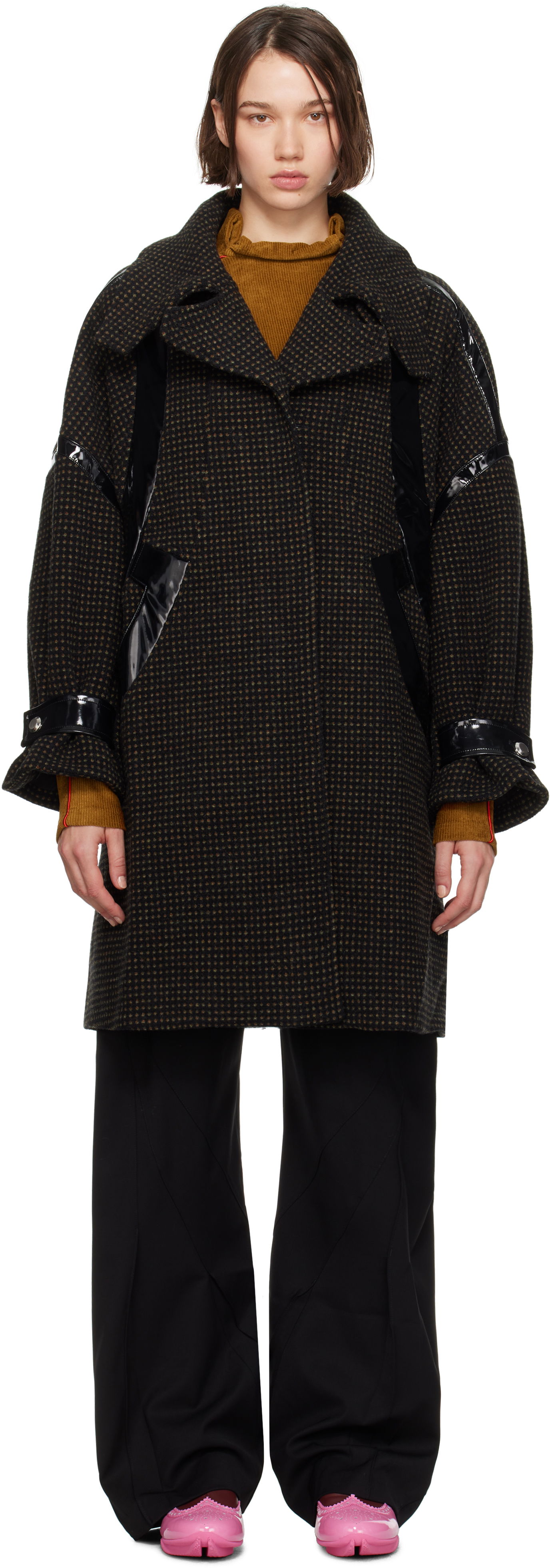 Rockar KIKO KOSTADINOV Panelled Coat Brun | KKWAW24C03-29, 0
