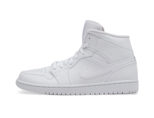Begränsad upplaga Jordan Air Jordan 1 Mid "Triple White" Vit | 554724-129