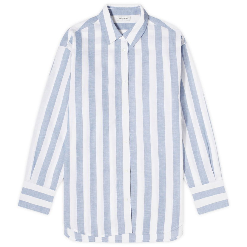 Skjorta Anine Bing Plaza Striped Shirt Blå | A-07-5834-STR1