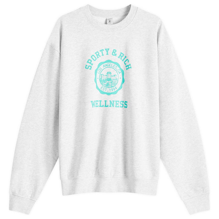 Sweatshirt Sporty & Rich Emblem Sweatshirt Grå | WS067S416EH-19