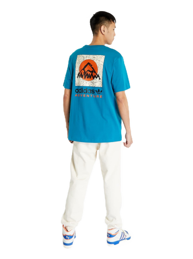 T-shirt adidas Originals Adventure Mountain Back Tee Blå | IC2362