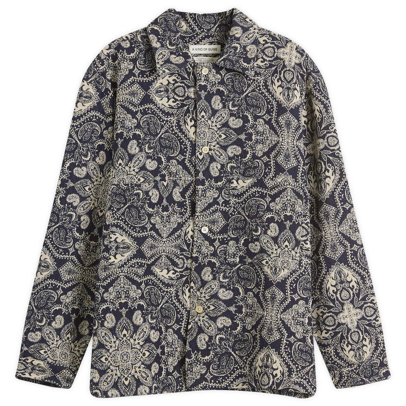Skjorta A Kind of Guise A Kind of Guise Sayan Shirt Jacket Mörkblå | 156-13805-601