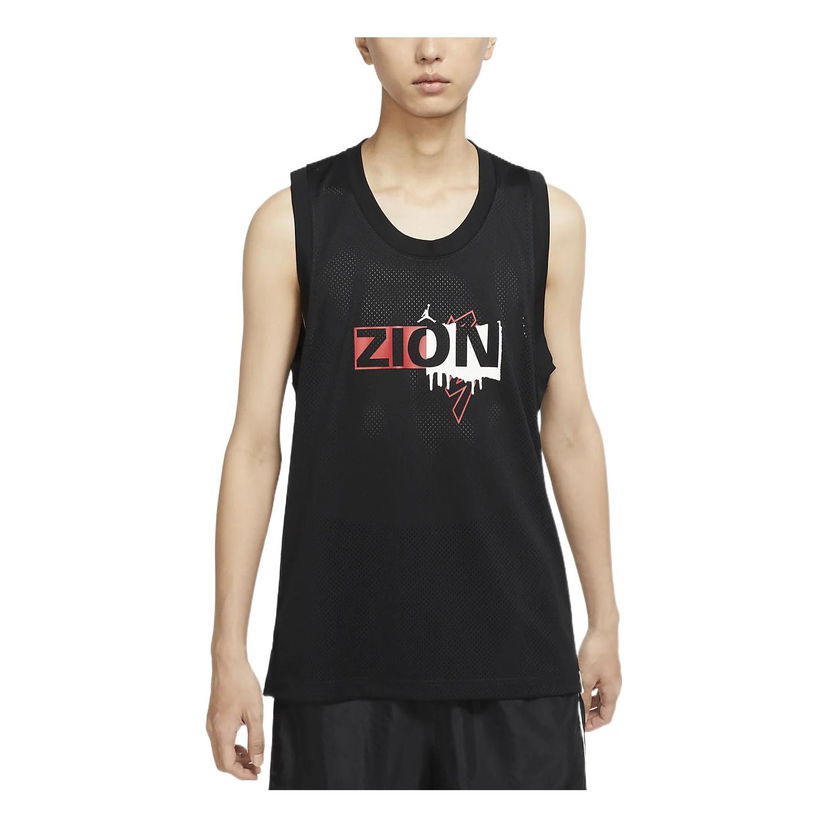 Linne Jordan Air Jordan Men's Graphic Basketball Vest Svart | DX6583-010