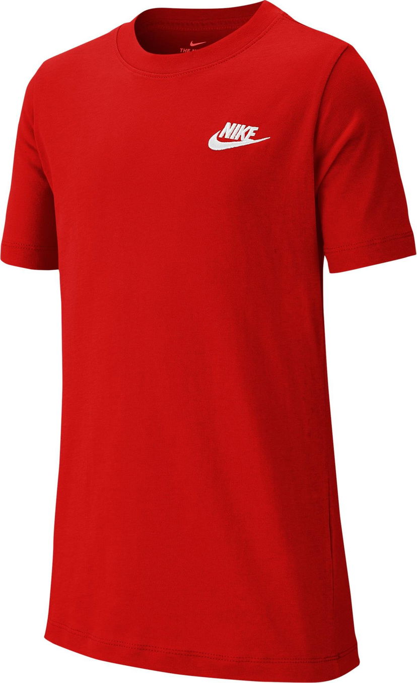 T-shirt Nike NSW Futura Embroidered T-Shirt Röd | ar5254-657