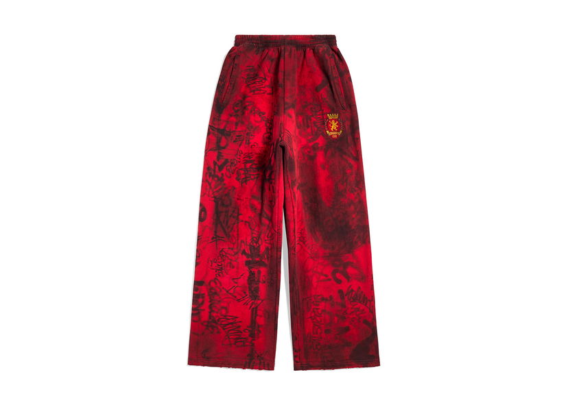 Träningsbyxor Balenciaga Skater Baggy Sweatpants Red Röd | 740028TOVA86400
