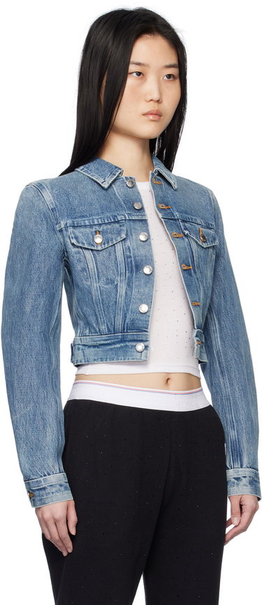 Jacka Alexander Wang Alexander Wang Trucker Denim Jacket Blå | 1WC1252598, 1