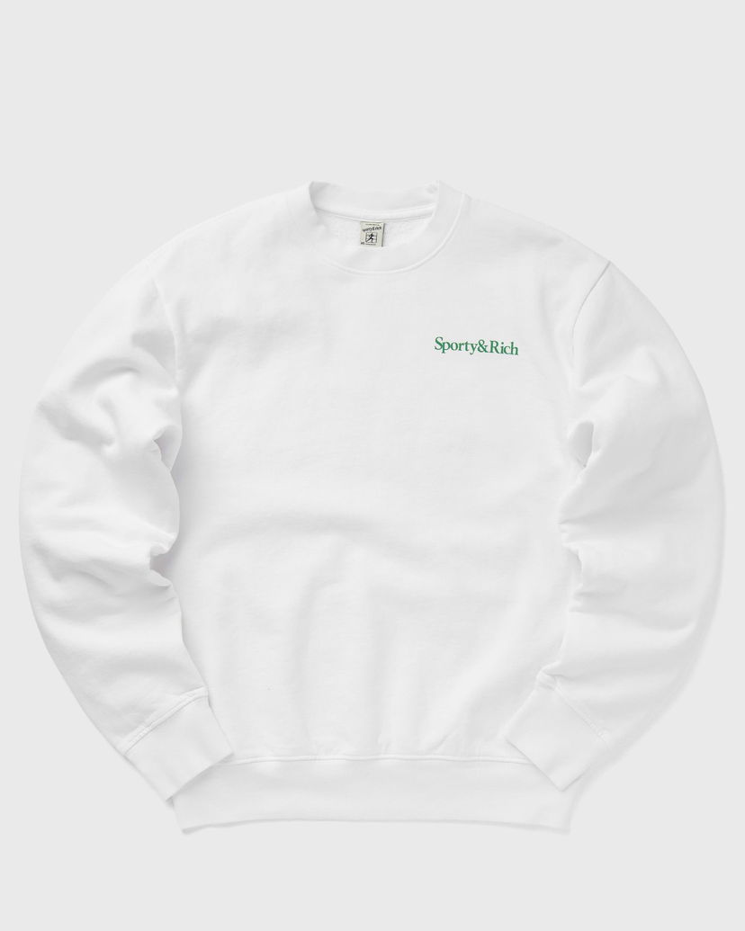Sweatshirt Sporty & Rich Drink More Water Crewneck Vit | WS067S405DW