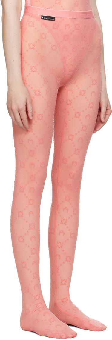 Strumpor Marine Serre Recycled Mesh Flock Tights Grå | WUW034A CJER0005, 3