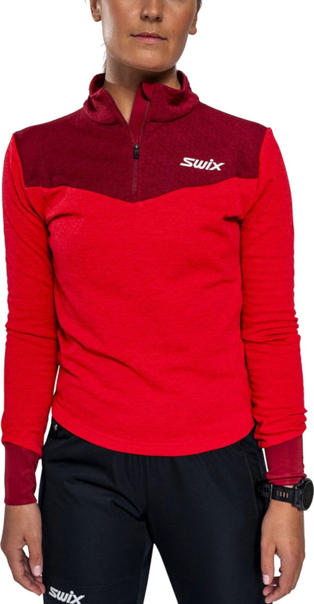 Sweater SWIX Swix Dynamic Midlayer Half Zip Pullover Röd | 10084-23-99951