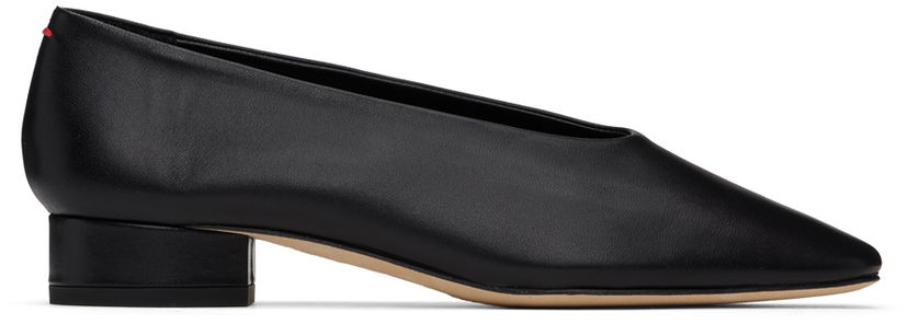 Skovård Aeyde Aeyde Delia Ballerina Flats Svart | A11-PU-GELR25CH-0221-800-007