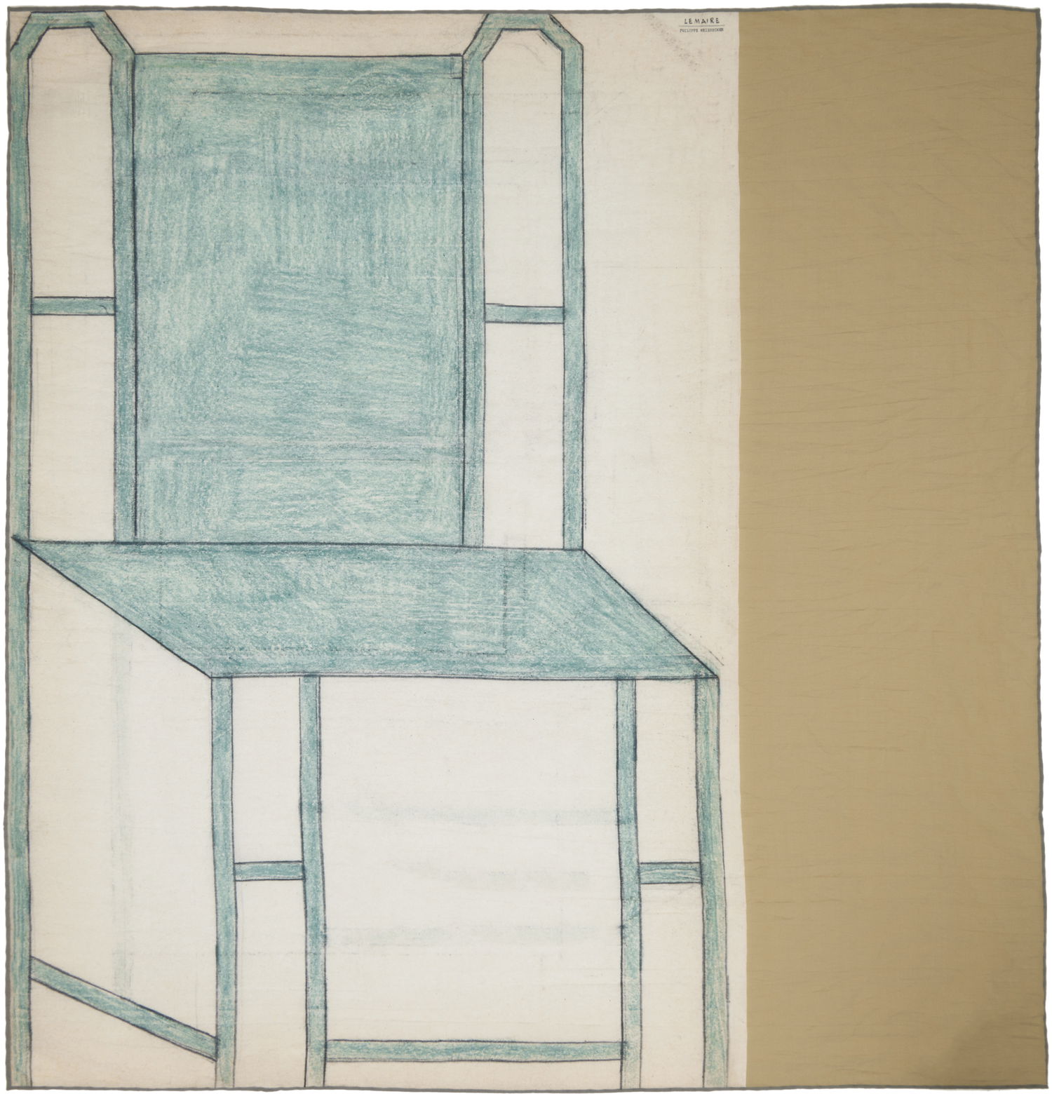 Heminredning LEMAIRE Lemaire Chair Print Scarf Beige | AC1222 LF1421, 0