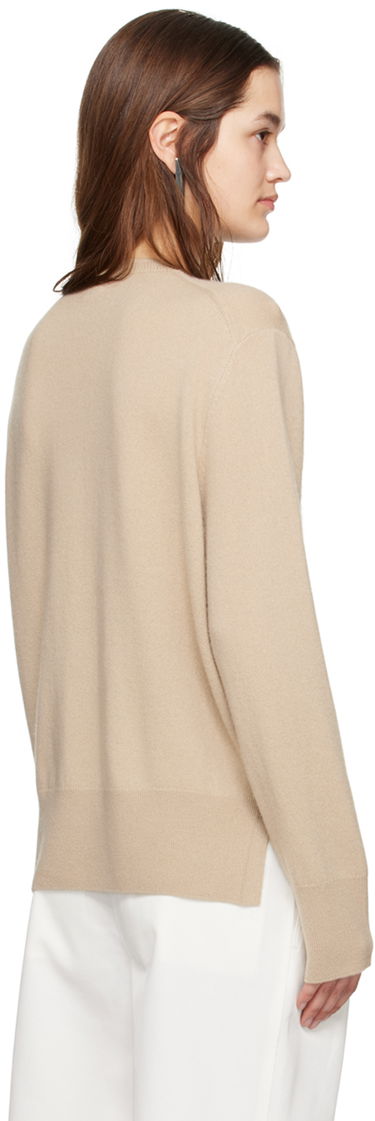 Sweater TOTEME Crewneck Relaxed-Fit Sweater Beige | 242-WRT1734-YA0016, 2