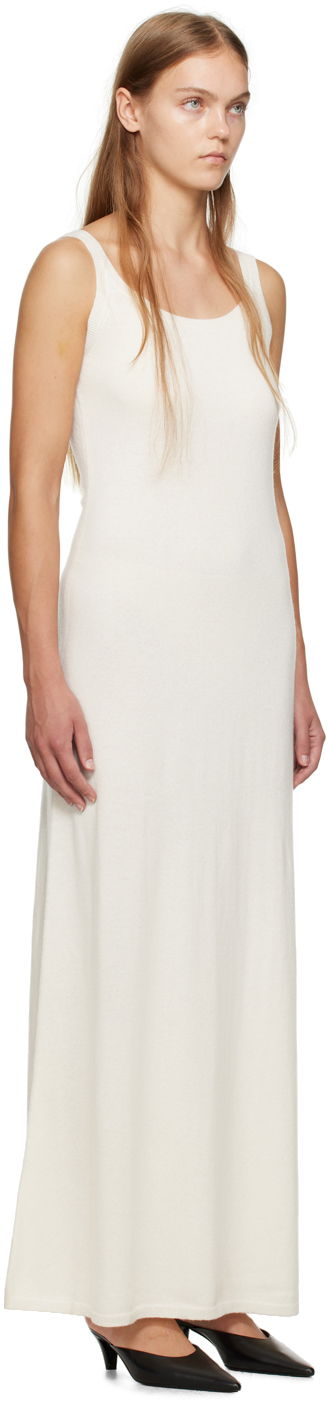 Klä Max Mara Max Mara Scoop Neck Maxi Dress Vit | 2313260433600 MM12002, 1