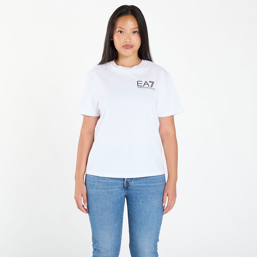T-shirt Emporio Armani EA7 Emporio Armani Train Logo Series T-Shirt Vit | 7W000725AF12957U0002