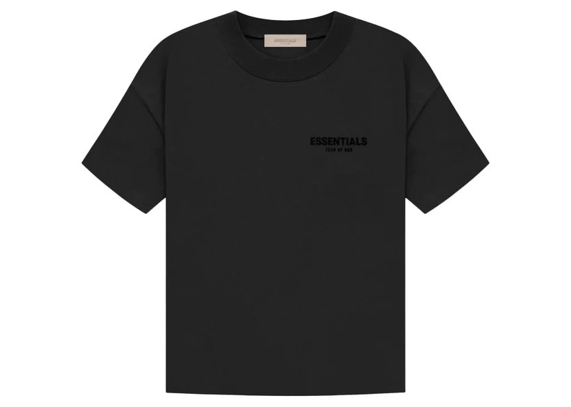 T-shirt Fear of God Essentials Tee Stretch Limo Svart | 125SU224100F